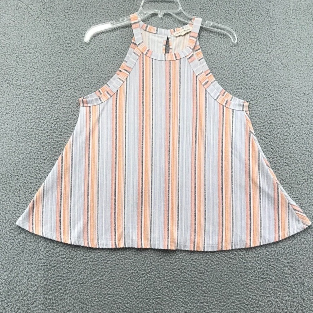 Above and Beyond Womens Sleeveless Pullover Flared Blouse Size M